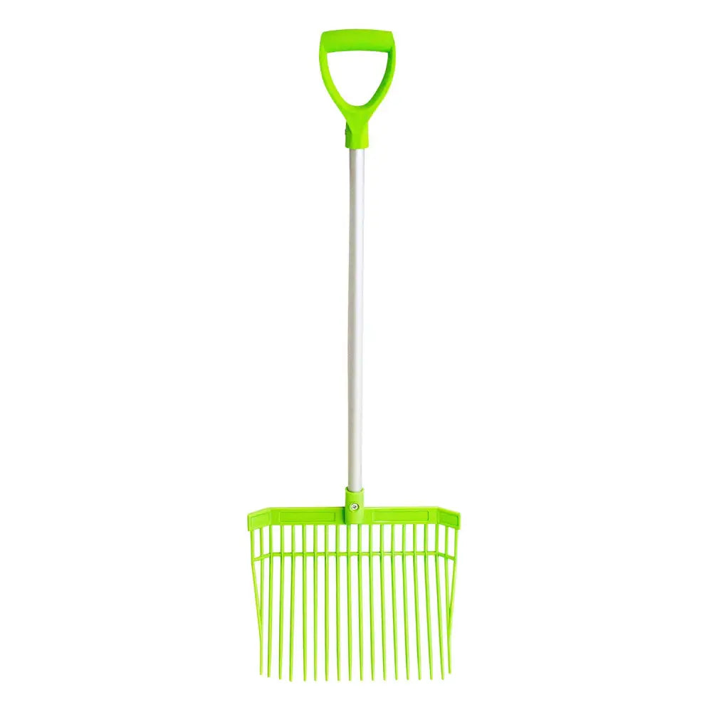Bright lime green red gorilla bedding gorilla bedding fork with white handle poly carbonite d-shaped grip