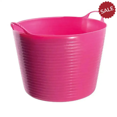 Red Gorilla Flexible Bucket 38L Large Pink Buckets & Bowls