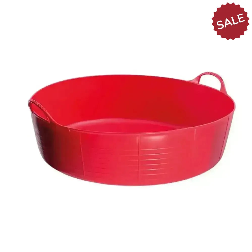 Red Gorilla Flexible Shallow Buckets 35L Large Red Buckets & Bowls