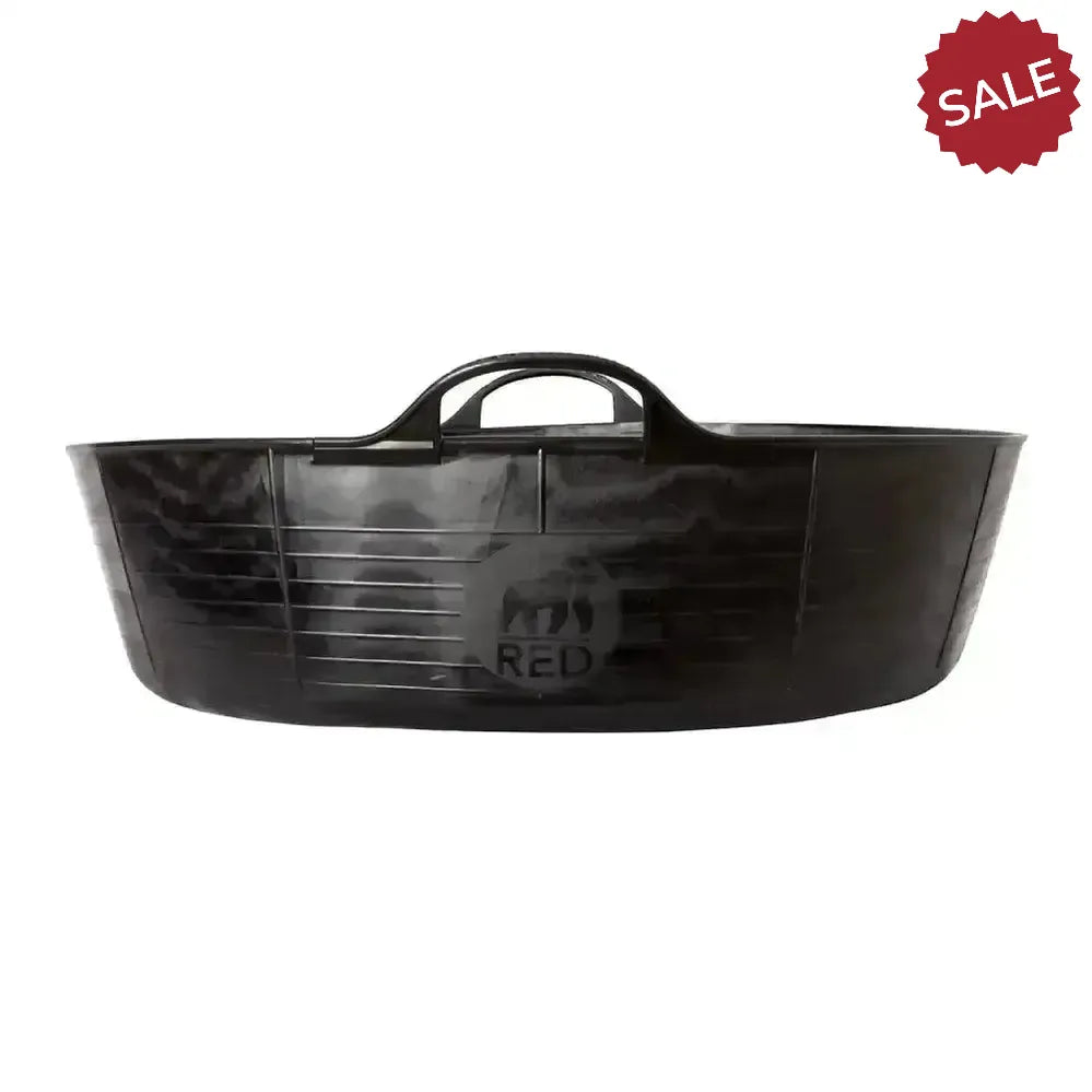 Red Gorilla Recycled Shallow Tub Black Small (15 Litre) Black Buckets & Bowls