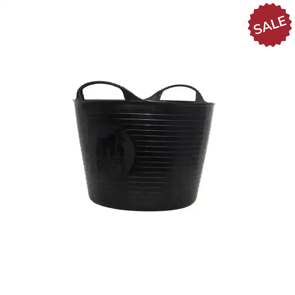 Red Gorilla Recycled Tub Black Small (14Lt) Black Buckets & Bowls