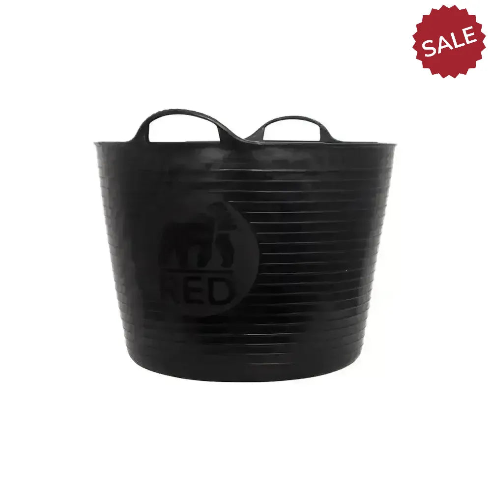 Red Gorilla Recycled Tub Black Small (14Lt) Black Buckets & Bowls