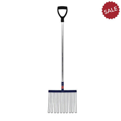 Red Gorilla Rubber Matting Fork D-Grip Long Handle Forks