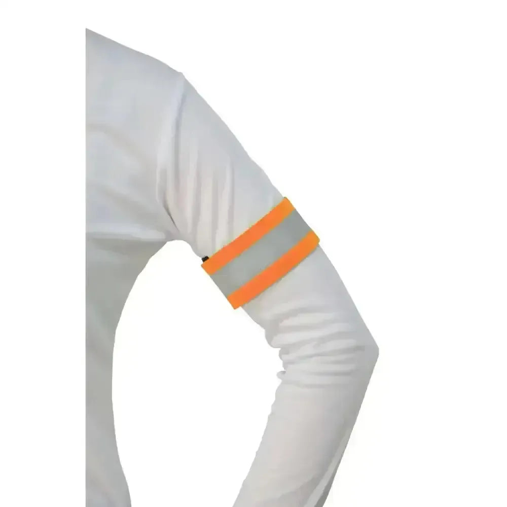 Reflector Arm/Leg Wraps by Hy Equestrian Orange One Size Hi-Vis