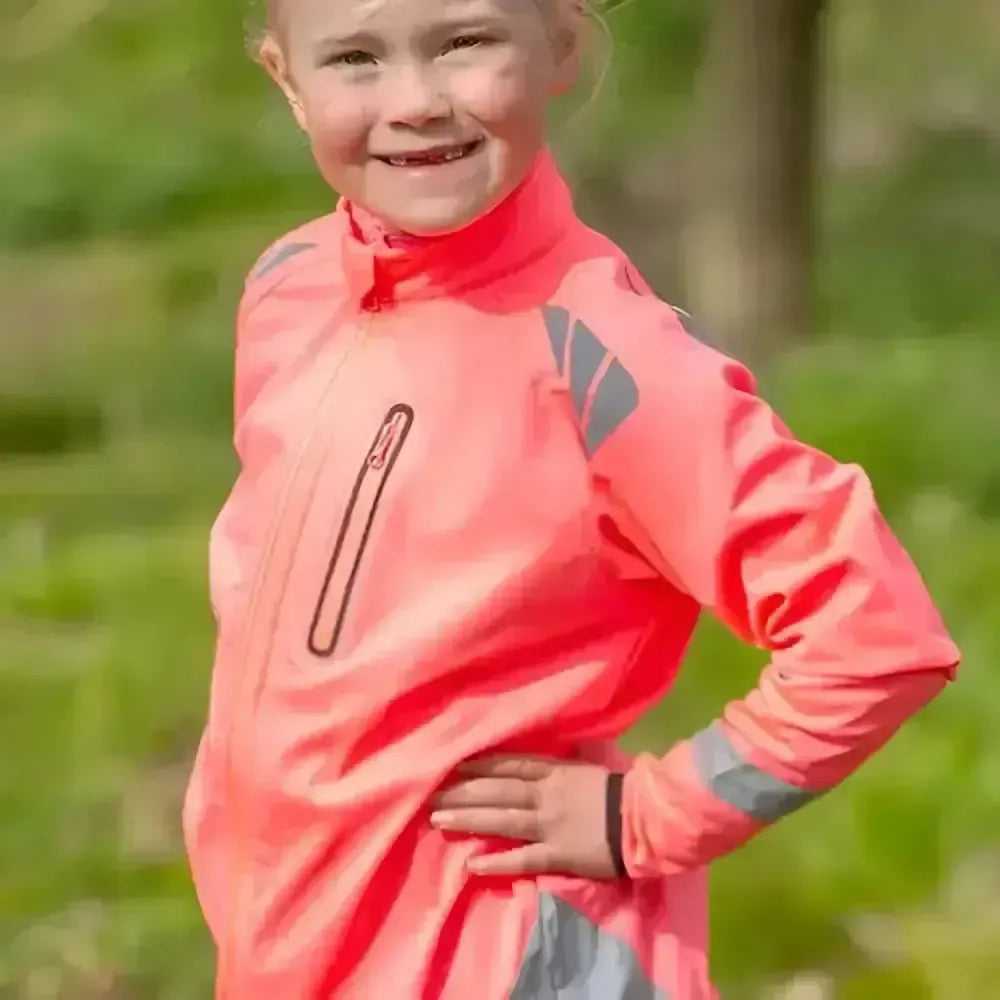 Reflector Children's Jacket by Hy Equestrian Pink 4-6 Years Outdoor Coats