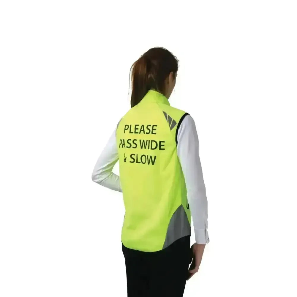 Reflector Gilet by Hy Equestrian Yellow 4-6 Years Bodywarmers
