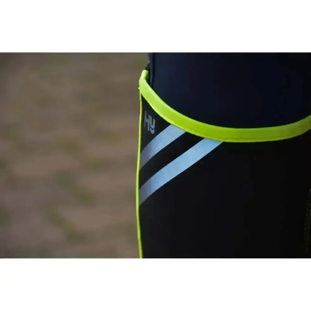 Reflector Half Chaps by Hy Equestrian Yellow/Silver/Black Small Chaps & Gaiters