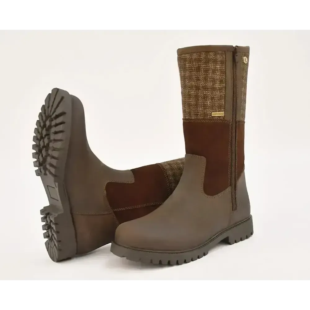 Rhinegold Albany Tweed Country Boot 3 Brown Country Boots