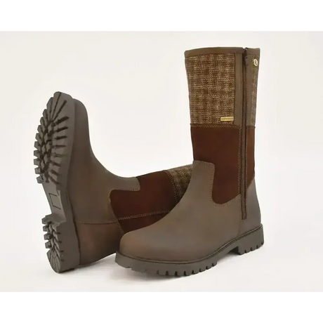 Rhinegold Albany Tweed Country Boot 3 Brown Country Boots