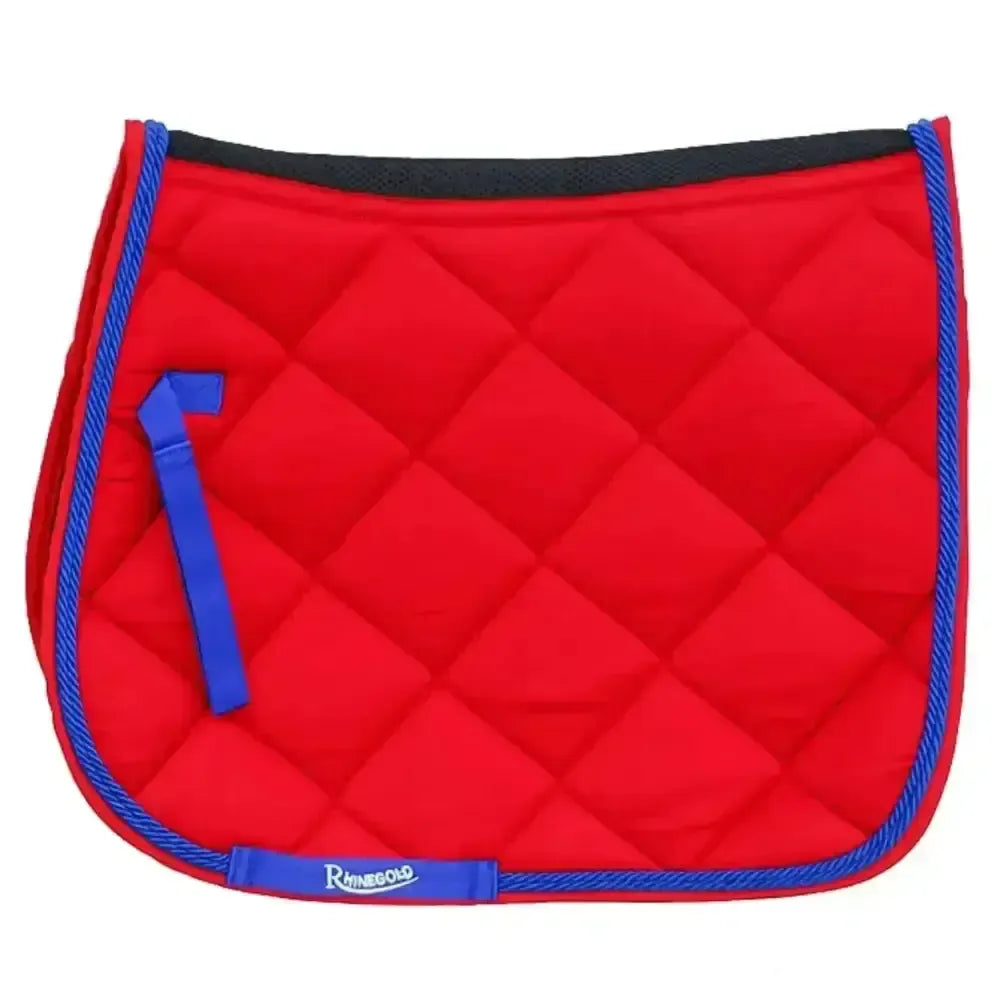Rhinegold Carnival Ventilated Saddle Pad Red Cob Saddle Pads