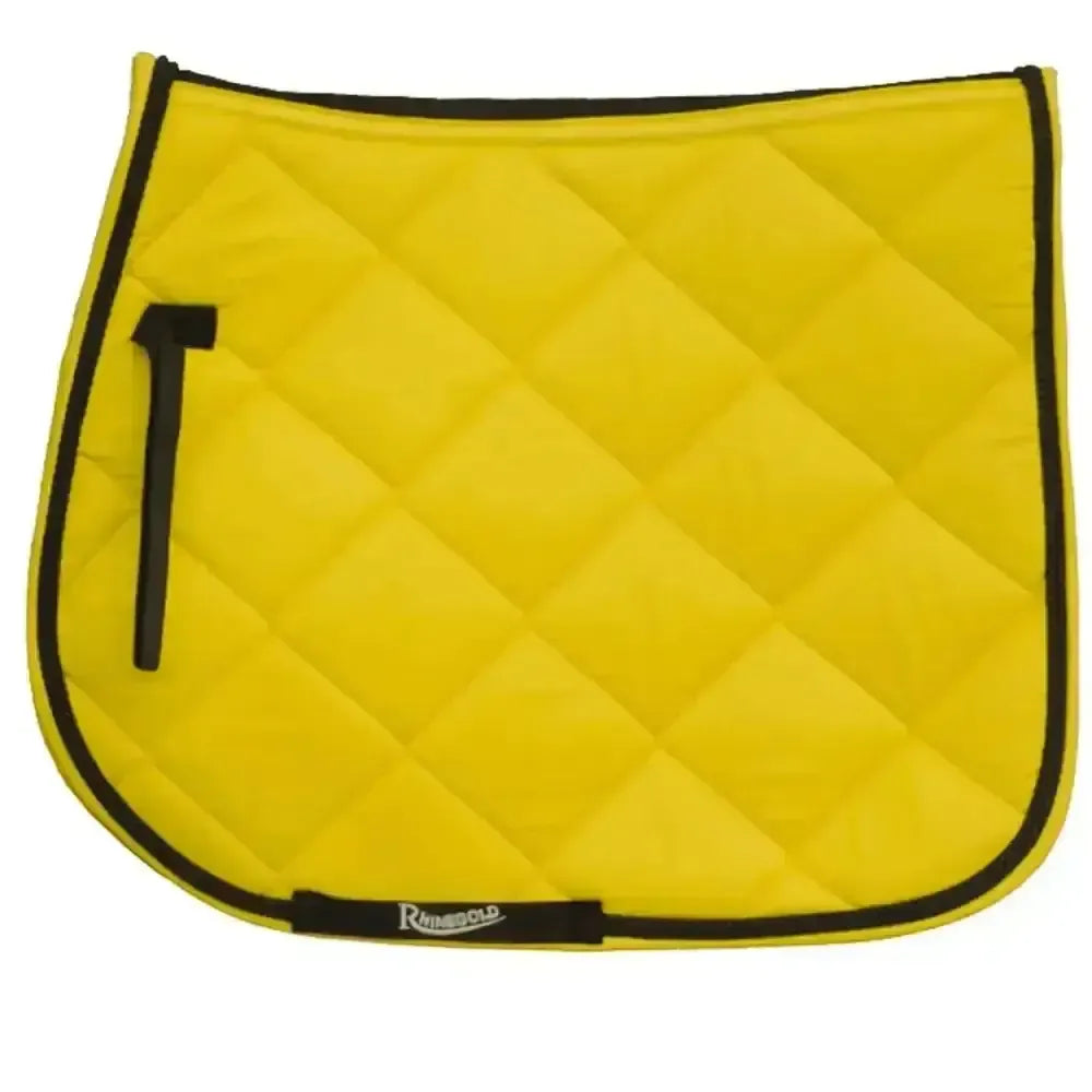 Rhinegold Carnival Ventilated Saddle Pad Yellow Cob Saddle Pads