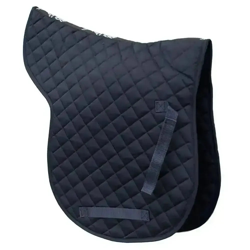 Rhinegold Cotton Quilted GP Numnah Navy Pony Numnahs