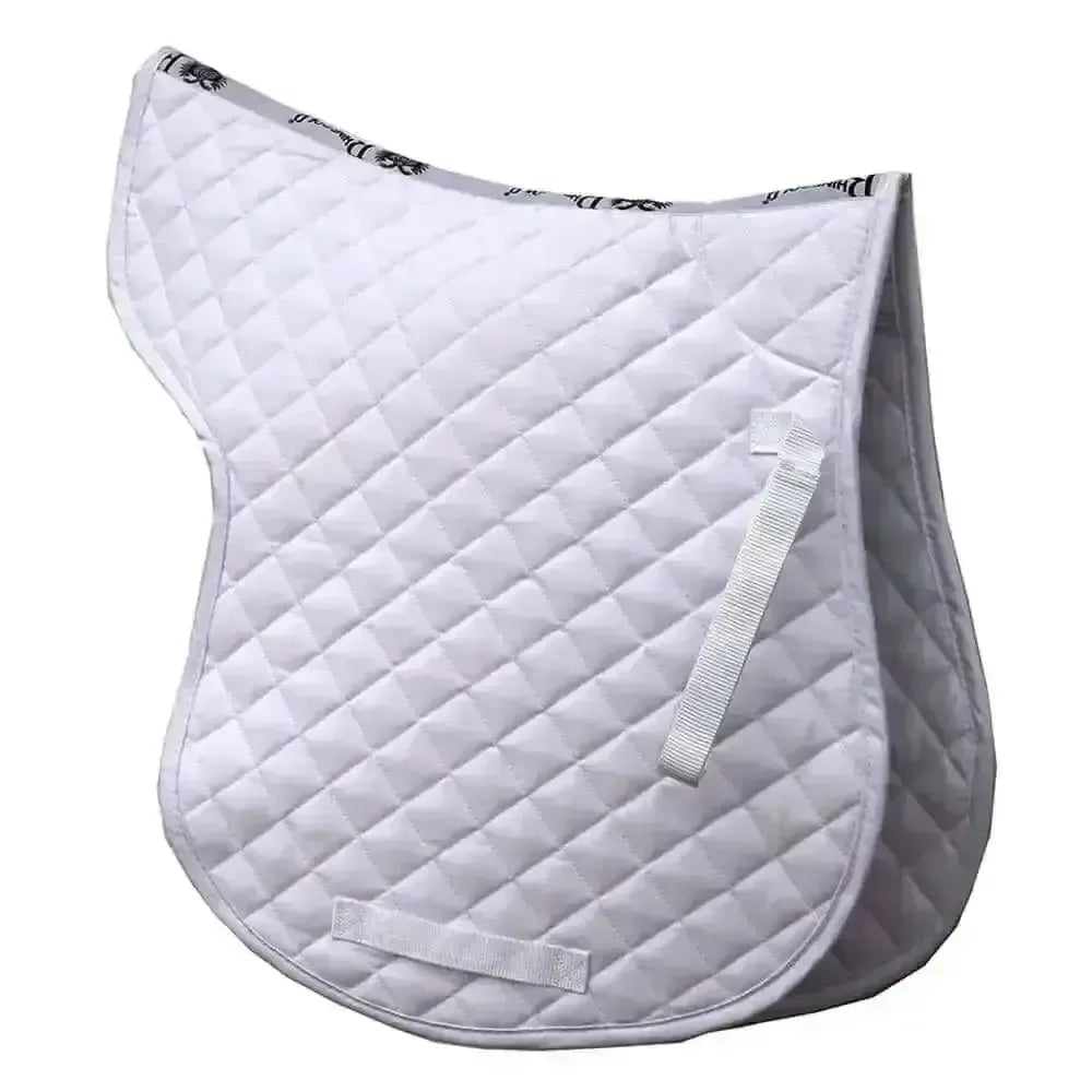 Rhinegold Cotton Quilted GP Numnah White Pony Numnahs