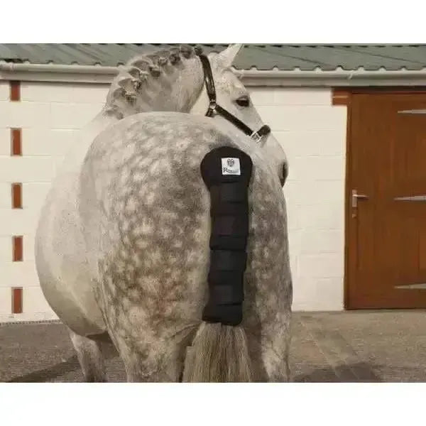 Rhinegold Cotton Quilted Tailguard Black Tail Guard