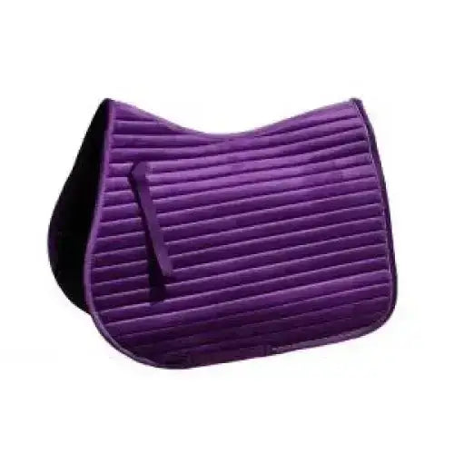 Rhinegold Diamante Channel Quilt GP Saddle Pad Violet Pony Saddle Pads