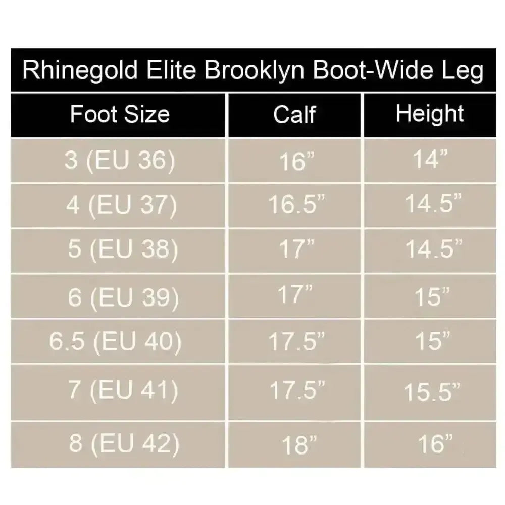 Rhinegold Elite Brooklyn Leather Country Boots Wide BROWN 3(EU36) Country Boots