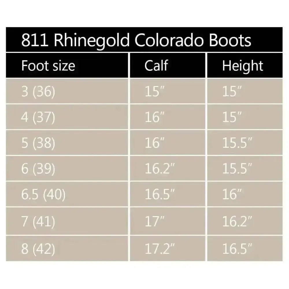 Rhinegold Elite Colorado Leather Country Boots Black 36 EU / 3 Country Boots