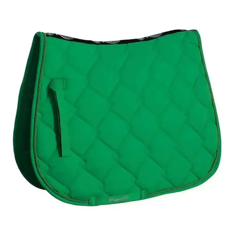 Rhinegold Elite Diamond Saddle Pad Green Cob Saddle Pads