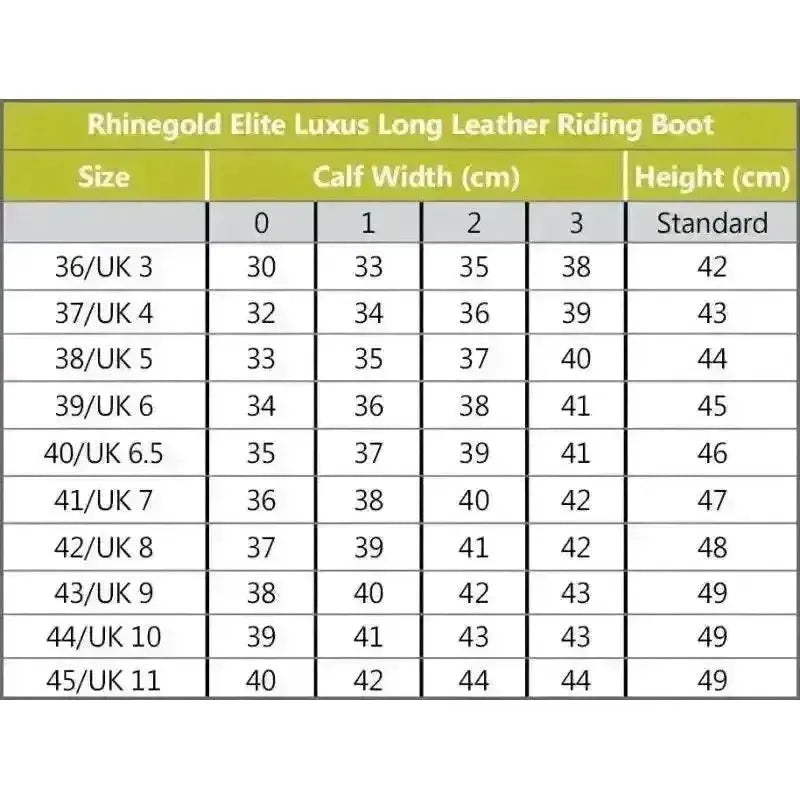 Rhinegold Luxus Long Riding Boots Brown 36 EU / 3 2 Long Riding Boots