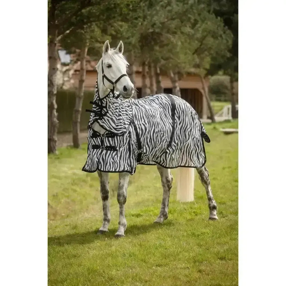 Rhinegold Fly Rugs With Neck Cover Plain 4'6" Fly Rugs