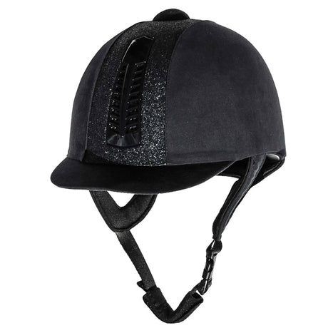 Rhinegold Glitter Pro Riding Hat PAS 015 STANDARD Black 6.1/2 Rhinegold Riding Hats Barnstaple Equestrian Supplies