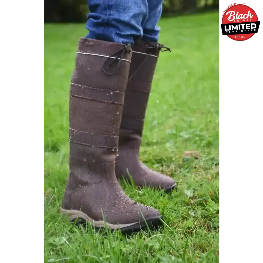 Rhinegold Harlem Leather Waterproof Country Boots 36 EU / 3 Country Boots