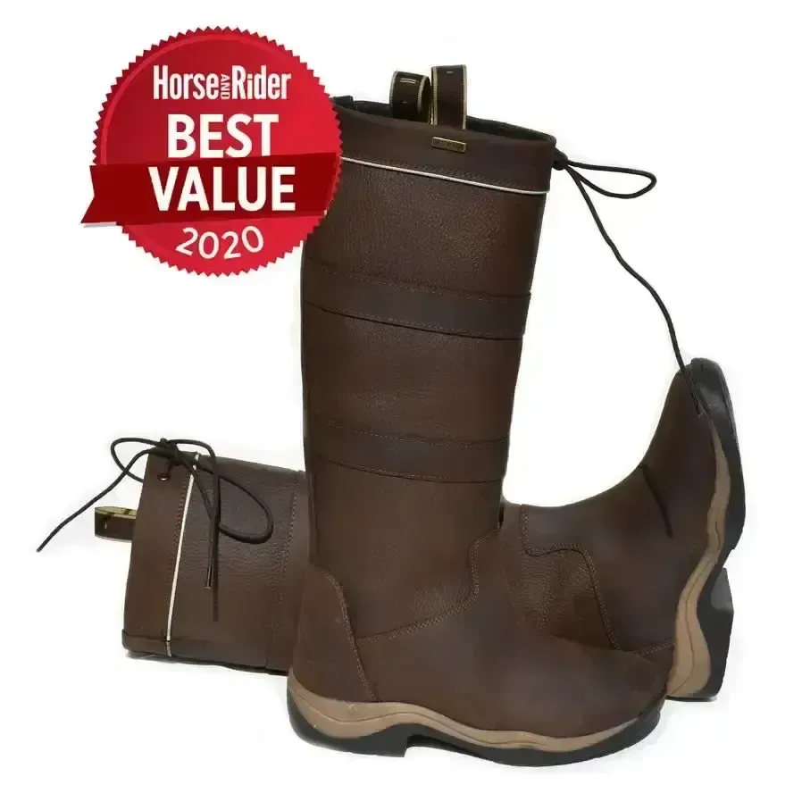 Rhinegold Harlem Leather Waterproof Country Boots 36 EU / 3 Country Boots