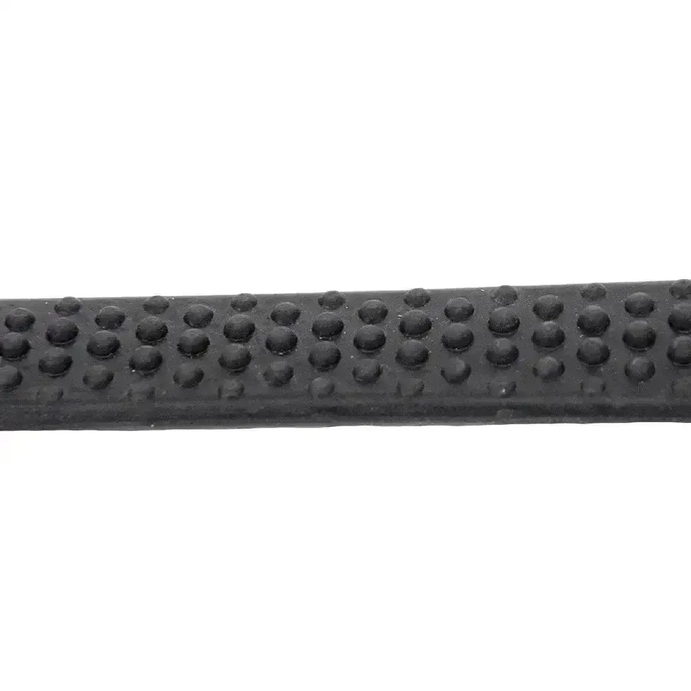 Rhinegold Italian Leather Flexible Grip Rubber Reins Black Rubber Reins