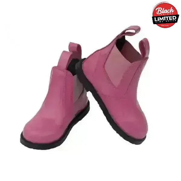 Rhinegold Little Ones Pink Jodhpur Boots 4 - Child Short Riding Boots