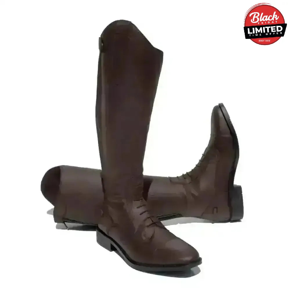 Rhinegold Luxus Extra Short Riding Boots Brown 36 EU / 3 0 Long Riding Boots
