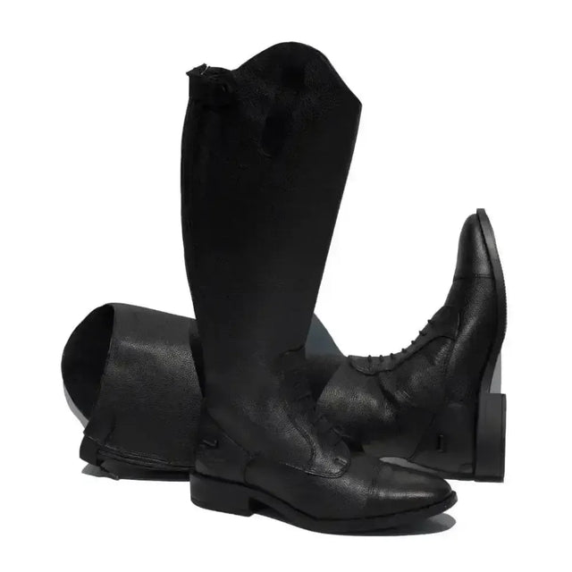 Rhinegold Luxus Extra Wide Calf Leather Riding Boots Black 36 EU / 3 Long Riding Boots
