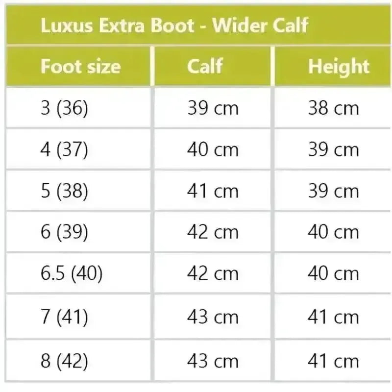 Rhinegold Luxus Extra Wide Calf Leather Riding Boots Black 36 EU / 3 Long Riding Boots