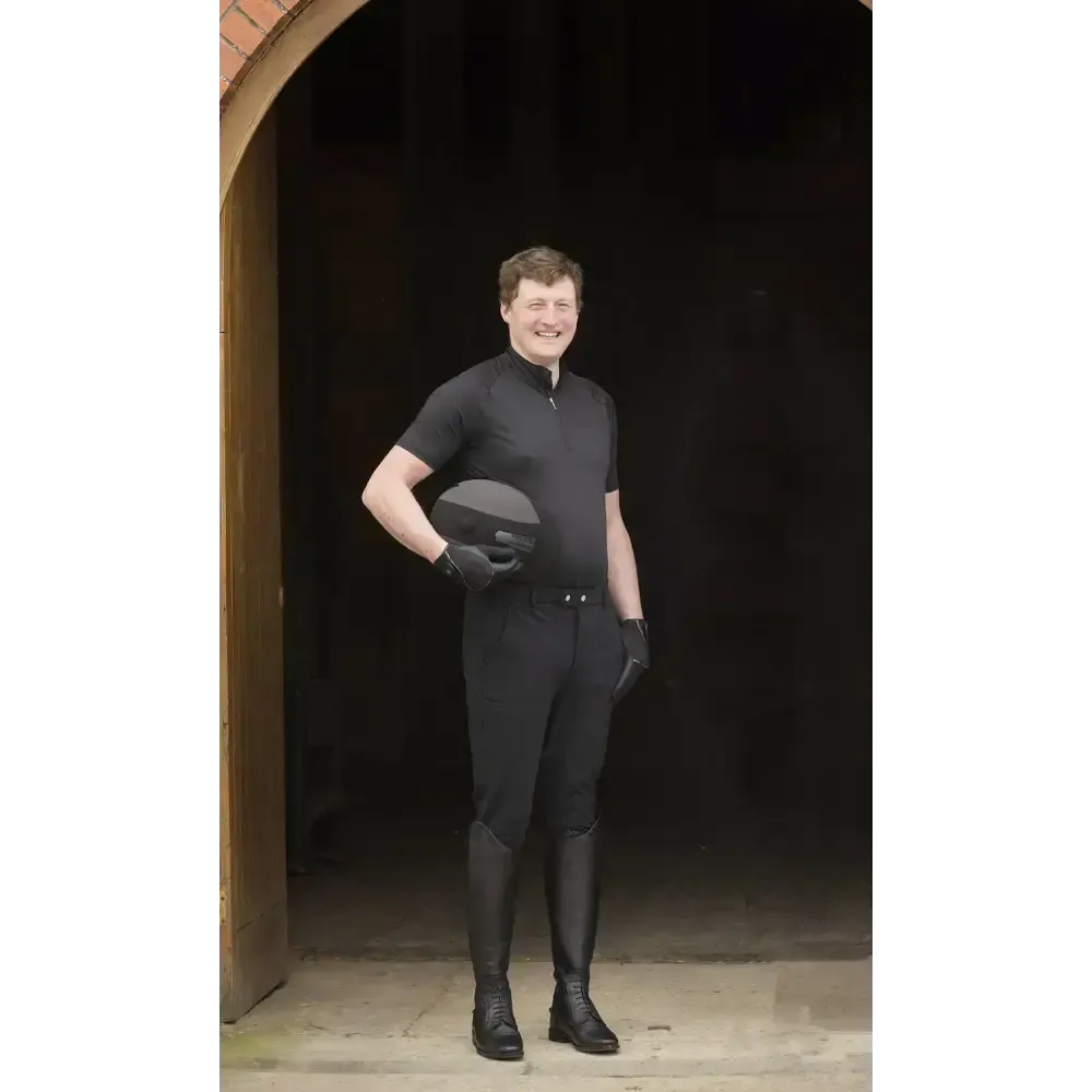 Rhinegold Mens Waterproof Winter Breeches 30 Black Breeches