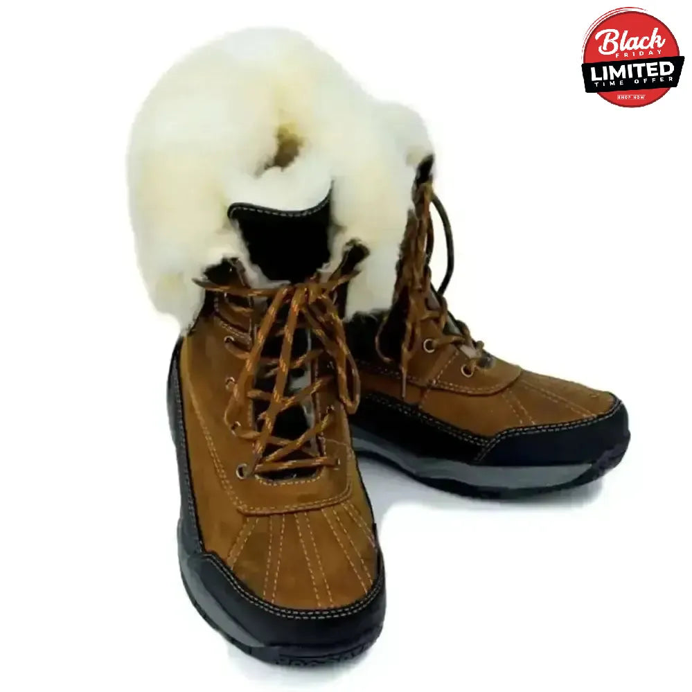 Rhinegold Original Arctic Winter Boots WAXY BROWN 10 (EU44) Country Boots