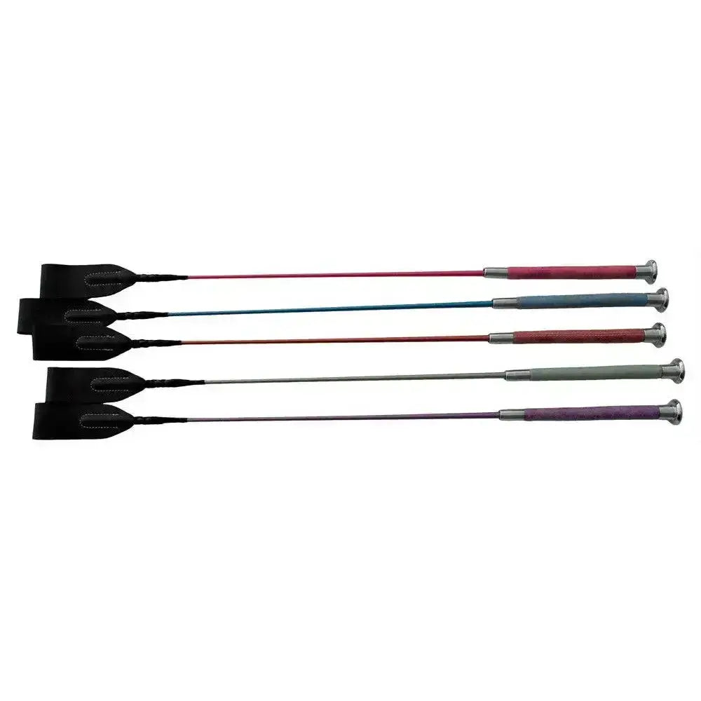 Rhinegold Pearlised Riding Crop Blue Riding Crops & Whips