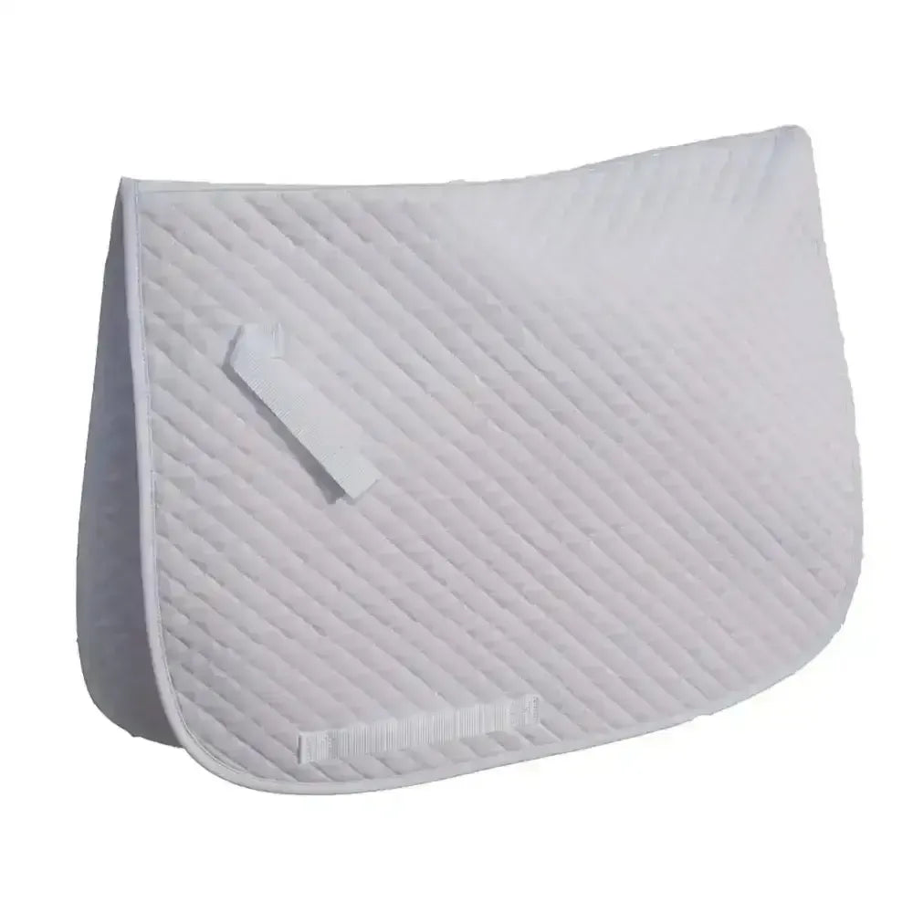 Rhinegold Saddle Cloth Professional Choice White Cob Saddle Pads