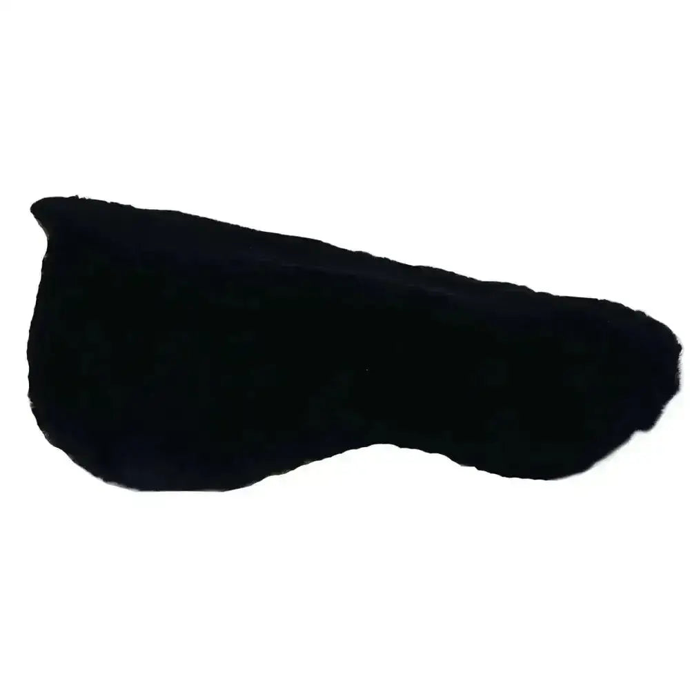 Black plush faux fur pile seat saver for bikes rhinegold sheepskin seat for extra comfort and style