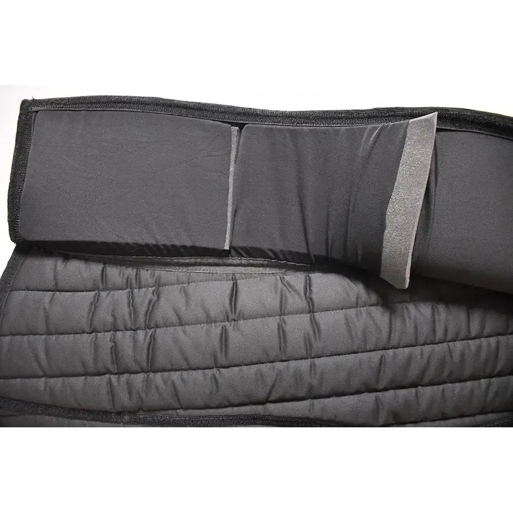 Rhinegold Silicone Top Memory Foam Interchangeable Saddle Pad Pony Black Corrective Saddle Pads