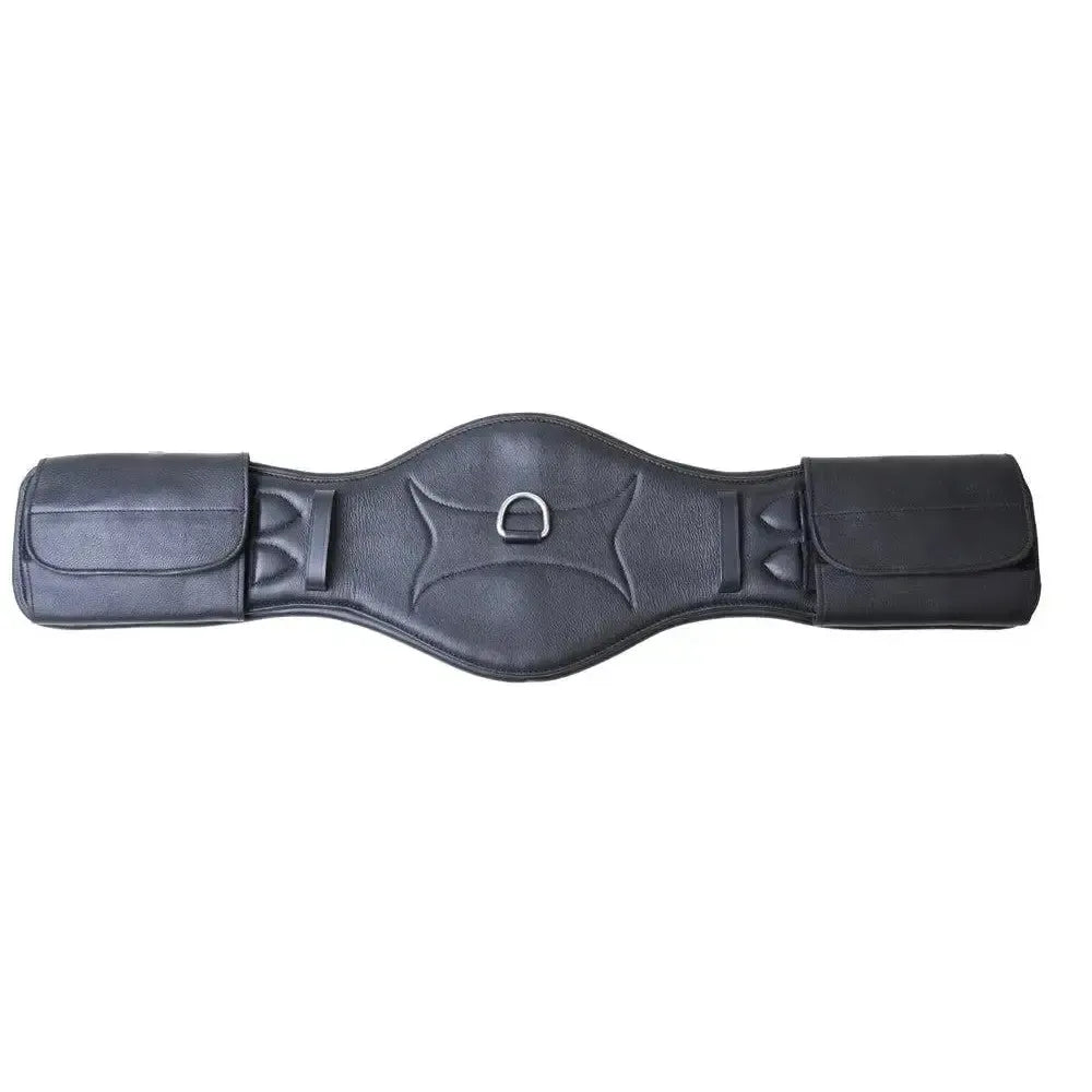 Rhinegold Soft Leather Dressage Girth Black 24 Dressage Girths