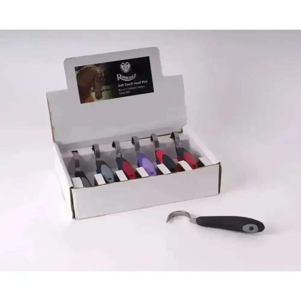 Rhinegold Soft Touch Hoof Picks mixed Box Of 12 Hoof Picks