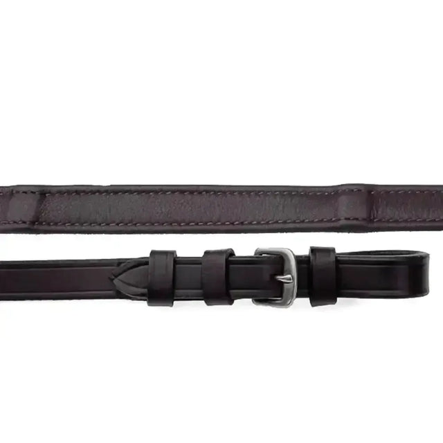 Rhinegold Softee German Leather Wrapped Reins 54' Black 54" Reins