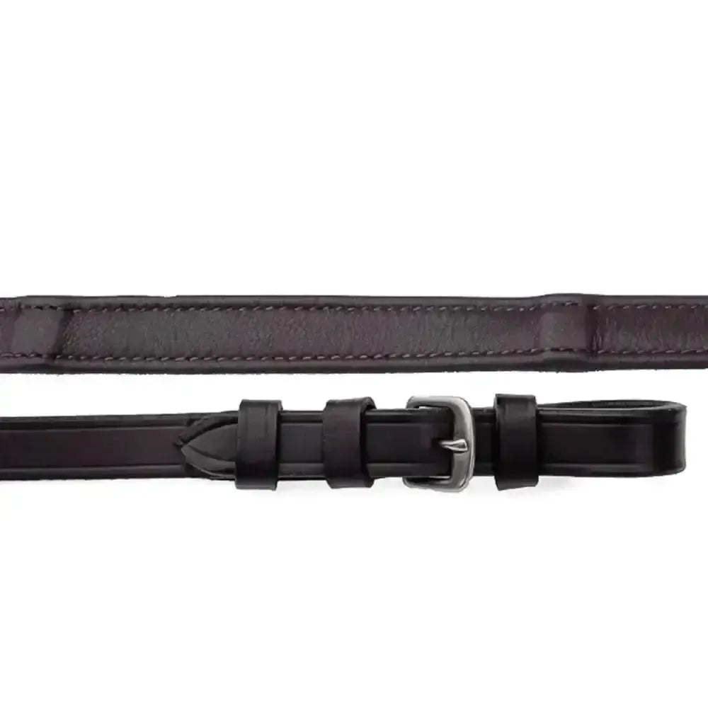 Rhinegold Softee German Leather Wrapped Reins 58' Black 58" Reins