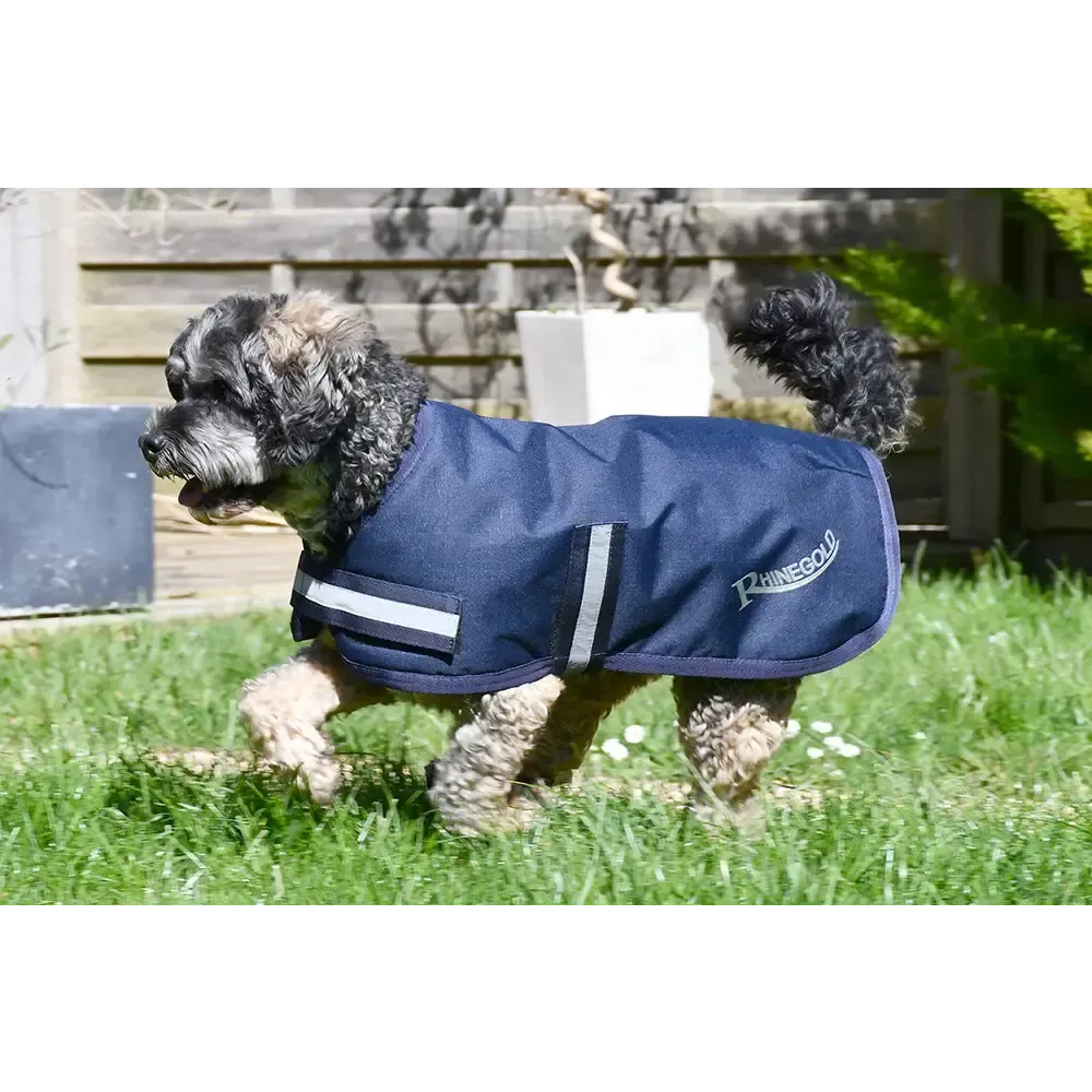 Rhinegold Waterproof Dog Coat Brown 10"(25cm) Dog Coat