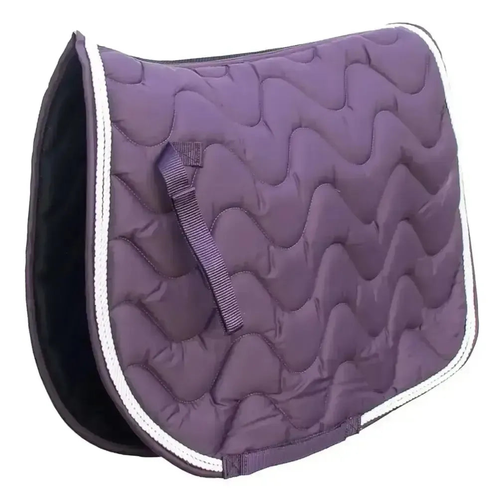 Rhinegold Wave Saddle Cloth Plum Cob Saddle Pads