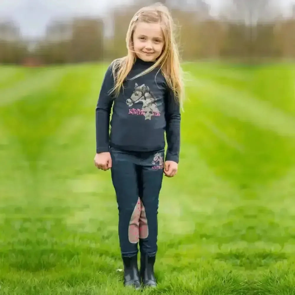 Riding Star Denim Jodhpurs by Little Rider Denim 3-4 Years Jodhpurs