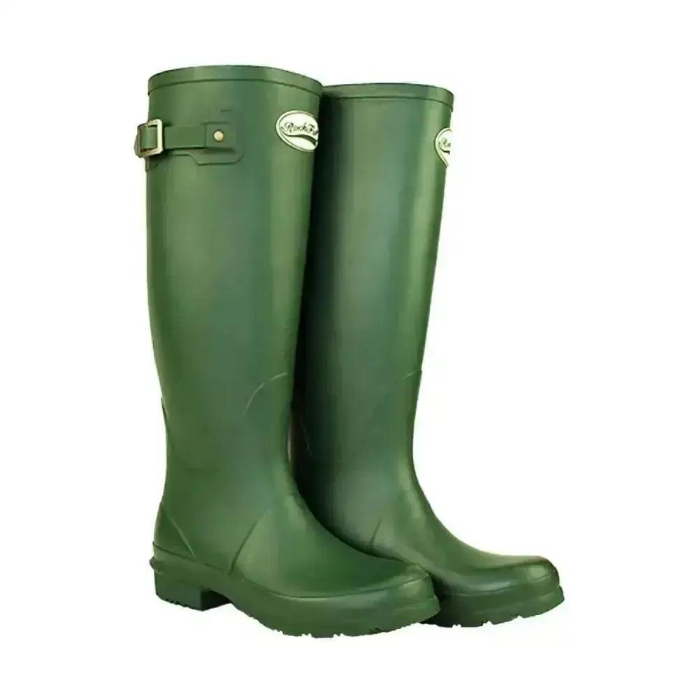Rockfish Women's Tall Standard Matt Wellington Racinggreen 3 Wellington Boots