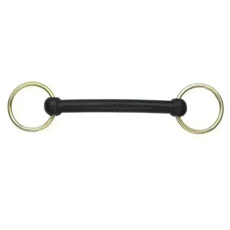 Rubber Bit With Brass Ring Snaffle 95 mm (4") Horse Bits