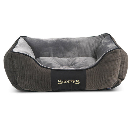 Scruffs Chester Box Bed Dog Bed Large Graphite Barnstaple Equestrian Supplies
