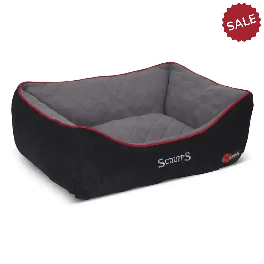 Scruffs Thermal Box Bed Small Black Dog Beds