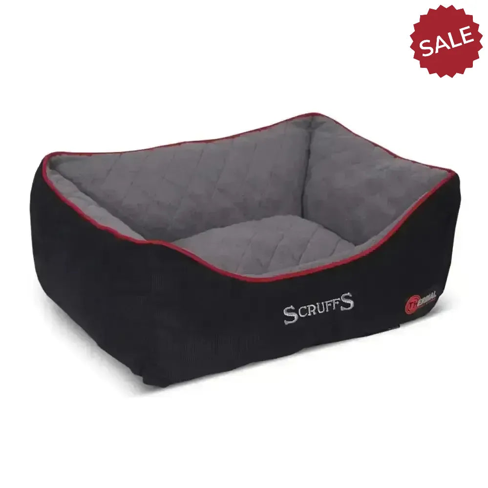 Scruffs Thermal Box Bed Small Black Dog Beds